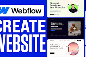 develop responsive webflow website, business website