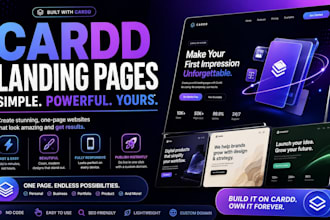 build a professional carrd landing page for startups