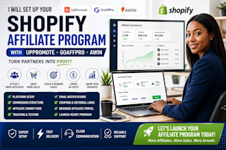 set up your shopify affiliate program with uppromote goaffpro or awin