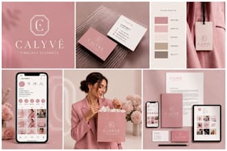 design business logo, branding kit, brand identity, brand guideline for you