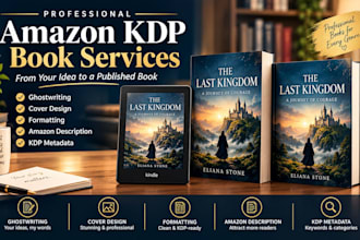 ghostwrite your book and prepare it for amazon KDP