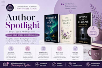 promote your book with a professional author spotlight