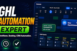 build gohighlevel automation and booking workflow