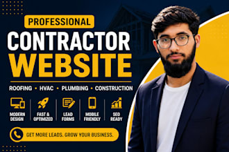 build a contractor website for roofing hvac plumbing business