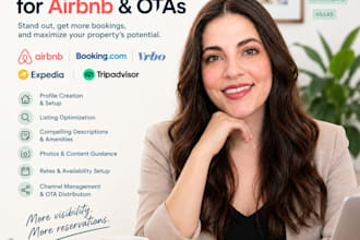 optimize or create your airbnb listing to get more bookings and 5 star reviews