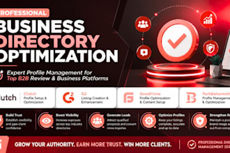 optimize gmb, clutch, g2, goodfirms for better online visibility