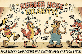 create your very own rubber hose inspired cartoon