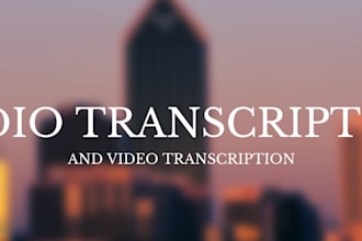 accurately transcribe your audio and video files