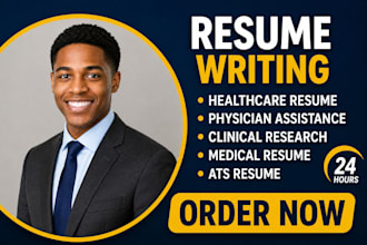 write an ats physician CV, medical resume, and cover letter for healthcare roles