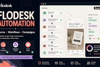 setup flodesk email automation workflows forms and campaigns