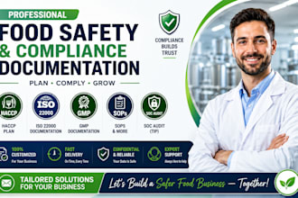 prepare iso 22000, fssc 22000, ifs or brc food safety documentation