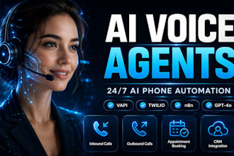 build ai voice agent, vapi voice agent, n8n automation and twilio bot