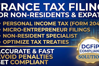 file your france tax return, micro enterprise, and non resident taxes