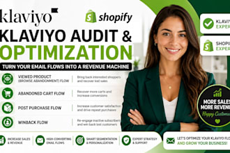 audit shopify viewed product abandoned cart post purchase winback in klaviyo