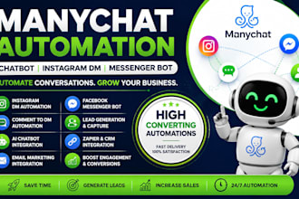 create manychat chatbot and instagram dm automation