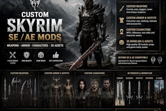 l create custom skyrim se ae weapons and armor mods