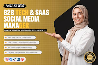 be your fintech manager b2b tech saas social media manager and content creator