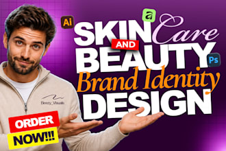design a logo and brand identity for your skincare or beauty business