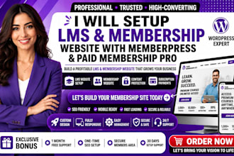 setup lms website with memberpress, paid membership pro website with memberpress