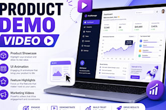 create a professional product demo video for software apps technology