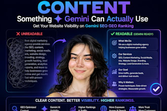 get your website visibility on gemini SEO GEO ranking