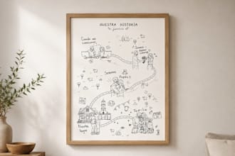create a personalized story illustration