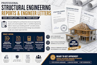 provide structural engineer letter and report in tx fl ca ny