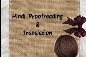 be your professional hindi proofreader and editor