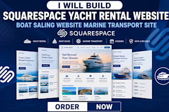 build squarespace yacht rental website boat saling website marine transport site