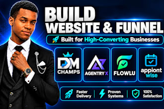 appointwise, dm champ, retell ai, botpress CRM setup, website design