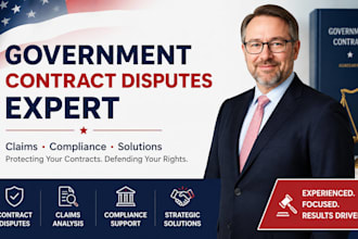 resolve government contract disputes, claims and compliance legal issues