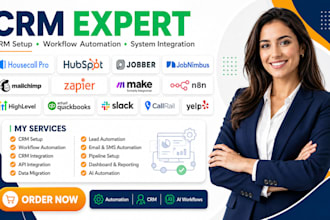 housecall pro jobber facebook ads slack xero zoho books zapier make integration