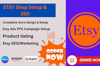 setup your etsy digital products shop and SEO listing for passive income