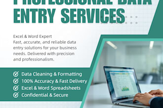 do your excel data entry and accounts receivable tracking