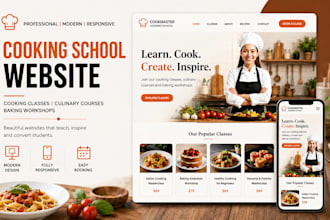 build wix cooking school website culinary website baking workshop website