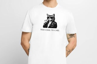 create custom graphic t shirt designs for your brand and pod store