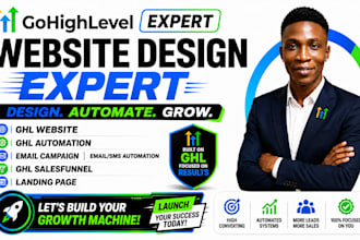 gohighlevel website design go highlevel landing page