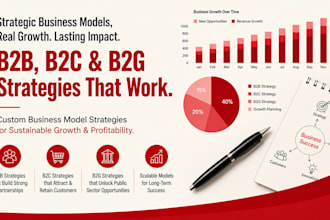 create b2b, b2c, and b2g business model strategies