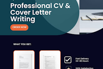 write a professional CV and cover letter