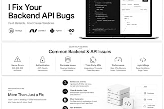 fix your backend bug or API issue