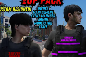 design you professionally made fivem clothing, eup