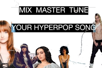 mix, master and tune your hyperpop, electropop vocals