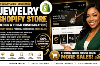 design luxury jewelry shopify store, jewelry website, jewelry dropshipping store