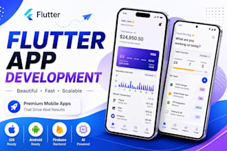 be your flutter developer for ios and android mobile app development