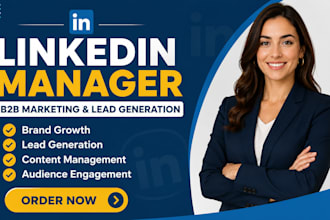be your linkedin manager for b2b marketing and lead generation