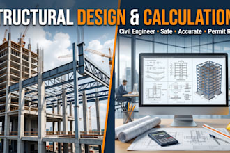 be your civil and structural engineer for design and calculations
