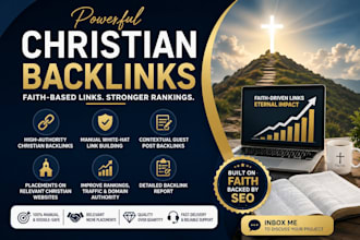 build high authority christian backlinks link building for website ranking