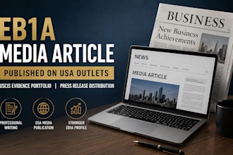 write eb1 media article publish on top media outlets eb2 niw