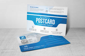 create custom postcard design, eddm postcard and marketing mailer