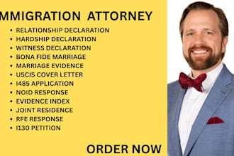 be your florida, ca, ny immigration lawyer for i130,i485,rfes and noid responses